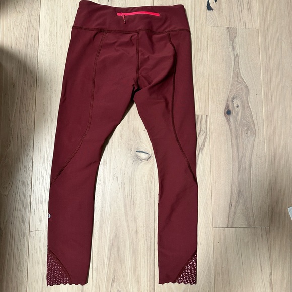 Lululemon | Tight Stuff Tight | Wine Berry Red | Size 6 - Picture 3 of 15